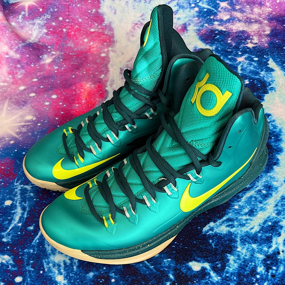 Nike Zoom KD 5 Hulk Kevin Durant Atomic Teal Sz 10.5 554988-300 Mens Shoe. Rare!